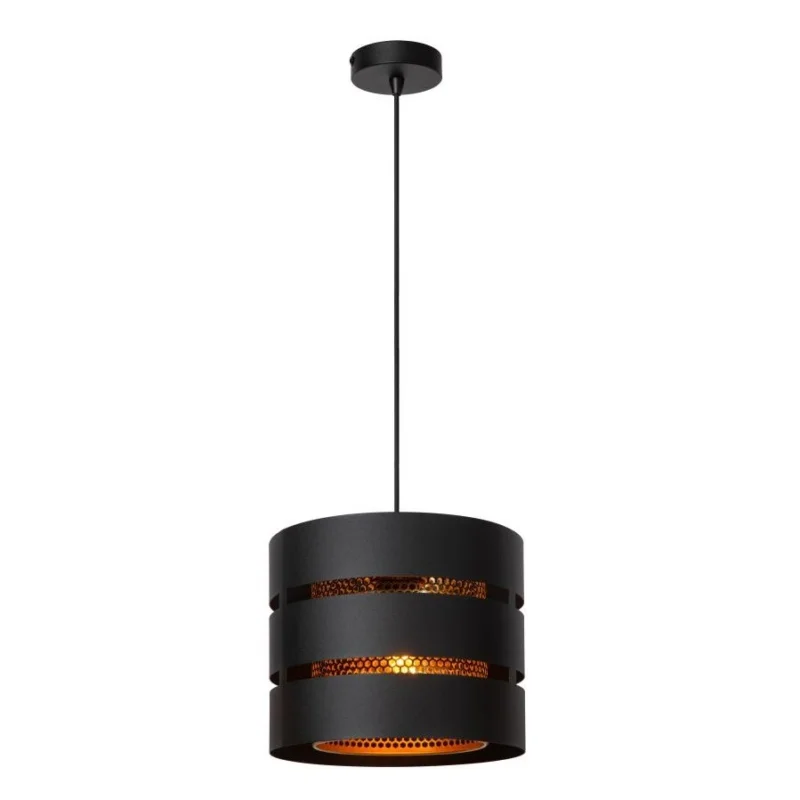 Lucide Hanglamp Rosas 1L Zwart Goud Ostatnia szansa
