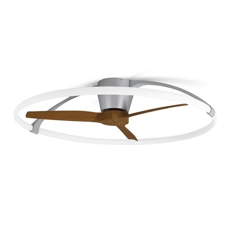 Plafondventilator Nepal Zilver Houtlook LED Ostatnie sztuki