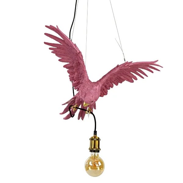 Łatwy zwrot Hanglamp Parrot Percy Roze