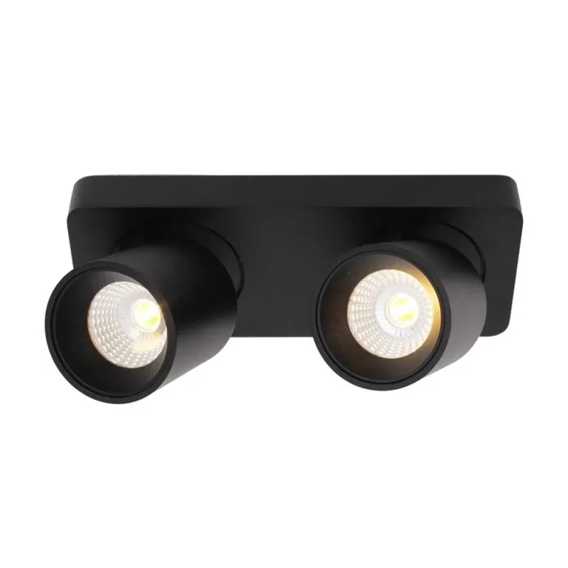 Opbouwspot Laguna 2lichts Zwart Oferta