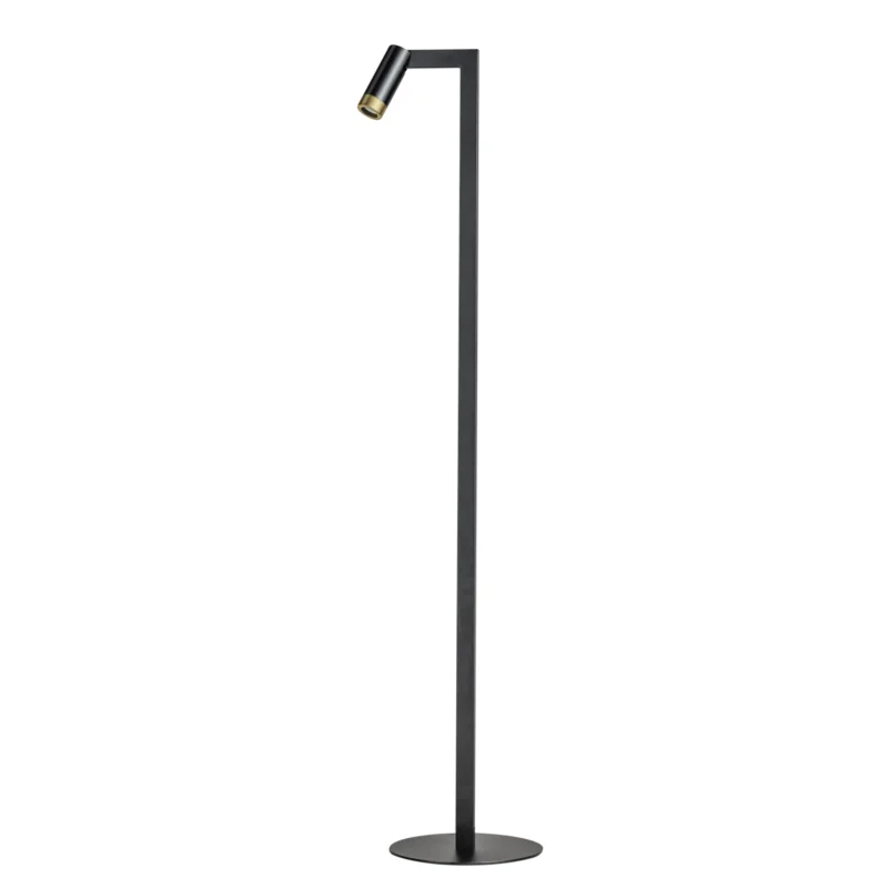 Ostatnia szansa ETH Expo Vloerlamp Miller 1L met Zwarte en Goudkleurige ring