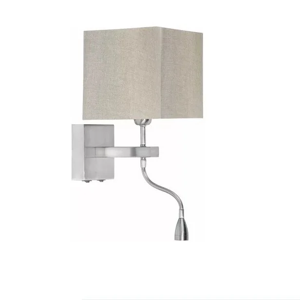 Wandlamp Square Staal Exclusief Kap Promocja