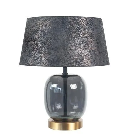 Darmowa dostawa Tafellamp Highlight Bellini Groot Goud Rook Glas met Kap Nola