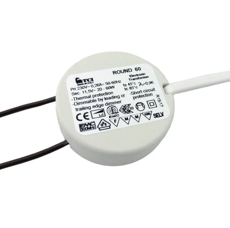Zniżka Ronde 12V Halogeen Mini Transformator 20-60W-VA