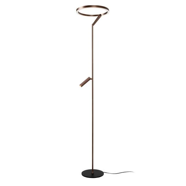 Lucide Vloerlamp Applause Uplight + Spot Koffie Popularny