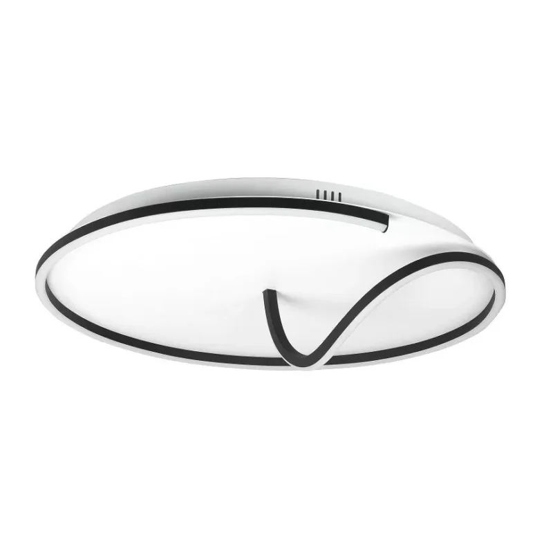 Plafondlamp Highlight Snake Wit Zwart Groot Darmowa dostawa