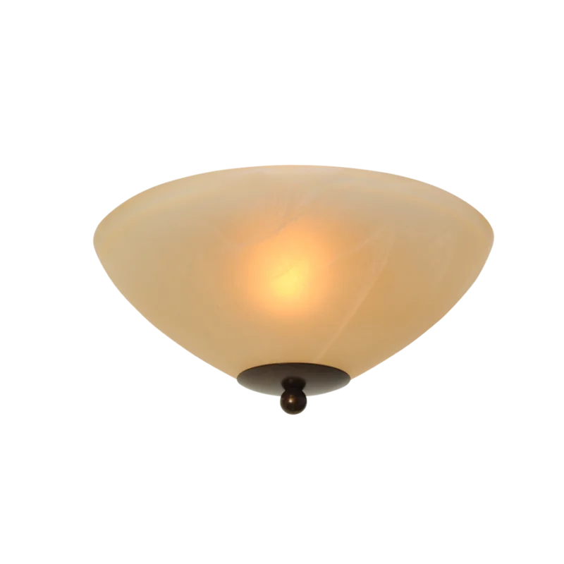 Nie przegap Masterlight Plafondlamp Bolzano Ø 30cm Amberglas