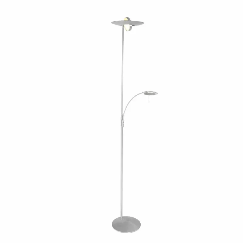 Taniej Vloerlamp Steinhauer Zenith Staal Uplight met Leesarm