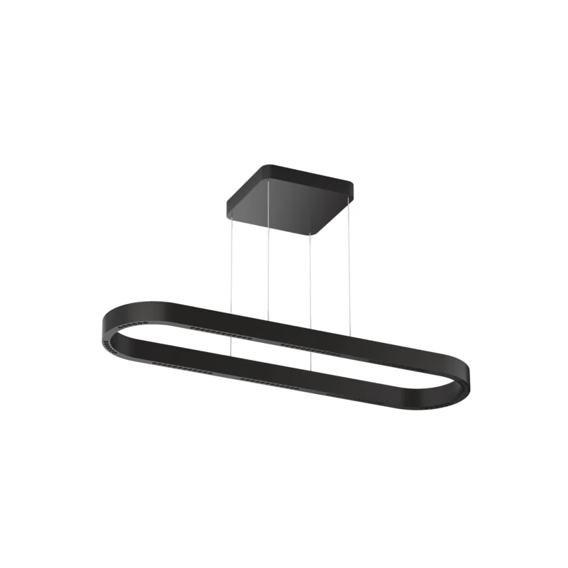 Rabat Hanglamp Highlight Loop Ovaal Zwart met Katrolsysteem
