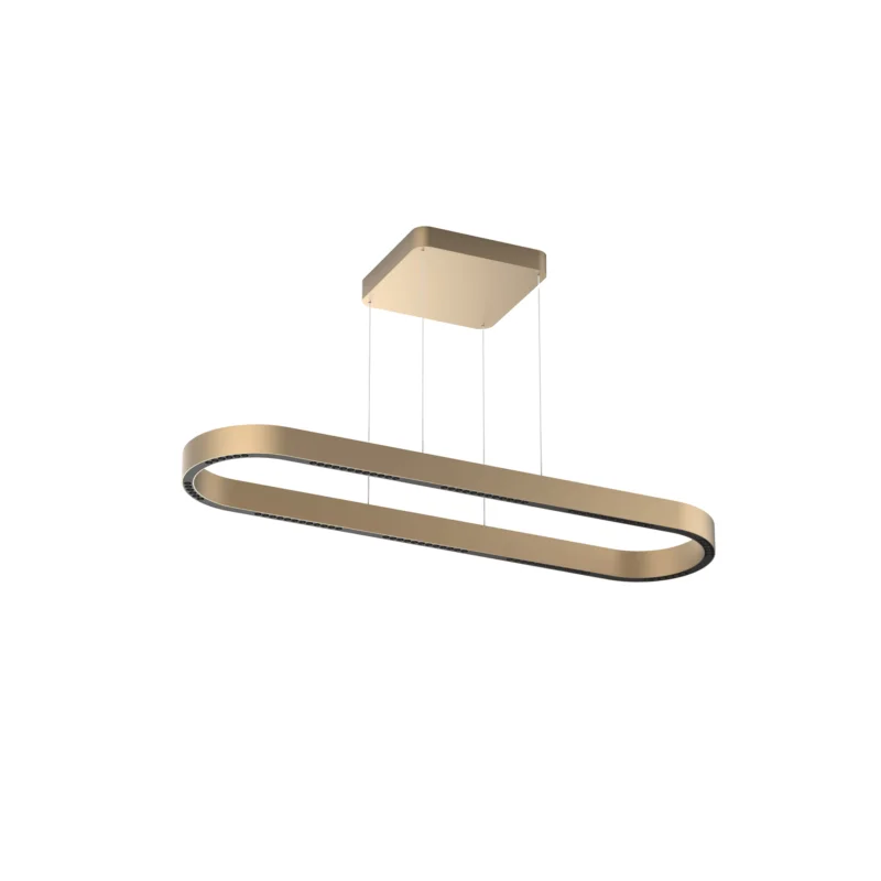 Hanglamp Highlight Loop Ovaal Champagne met Katrolsysteem Dostępne od ręki