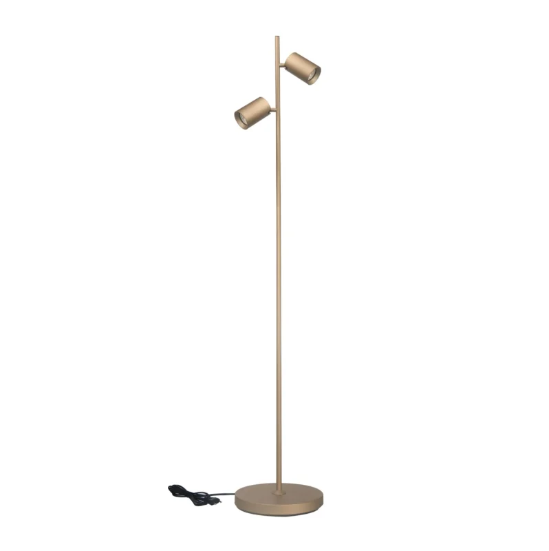 Rabat Vloerlamp Megano 2lichts GU10 Champagne