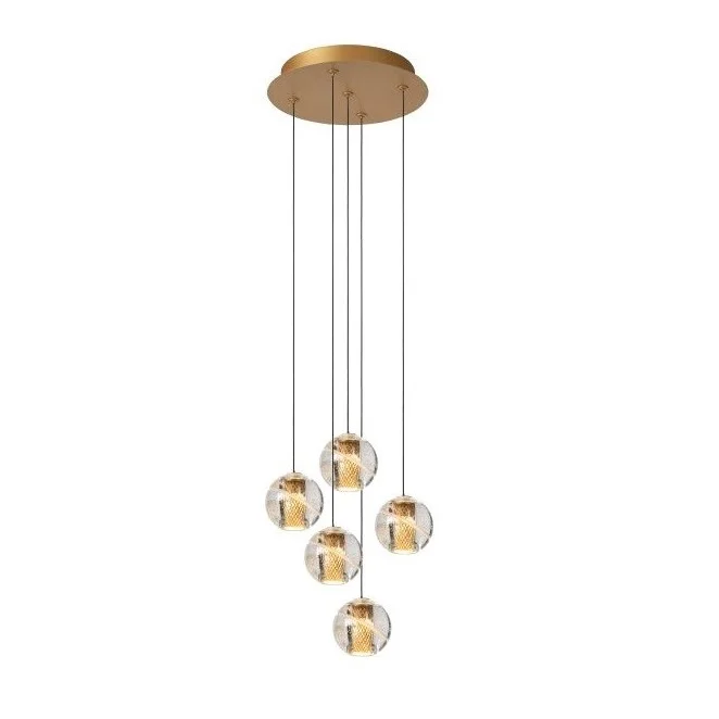 Hanglamp Lucide Dilenko Goud 5Lichts Rond Taniej