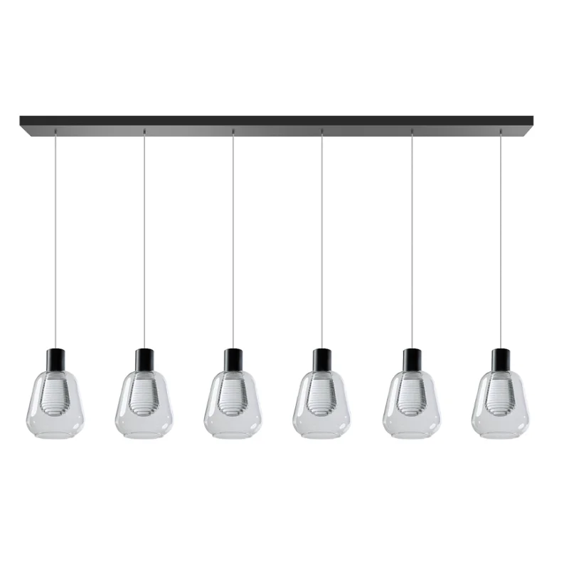 ETH Expo Hanglamp Gary Zes lichts Balk Helderglas Wysoka jakość