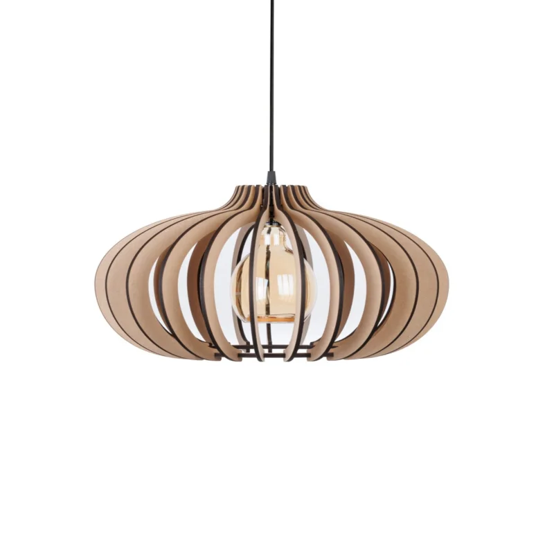 Łatwy zwrot Hanglamp The Vento 50cm Naturel Hout