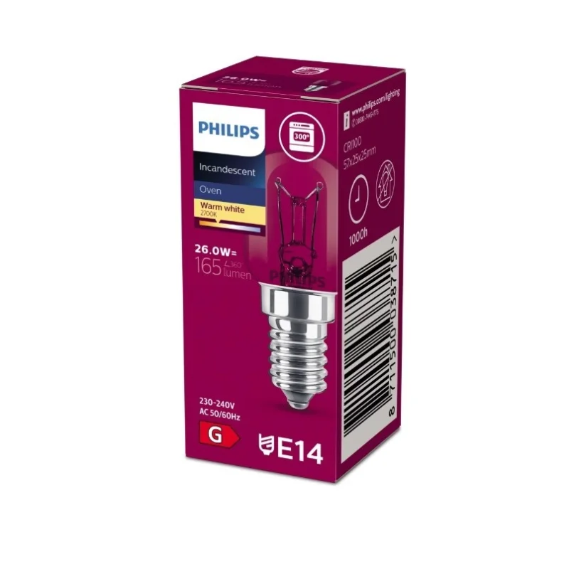Philips Oven Lamp E14 26W Schakelbord Nie przegap