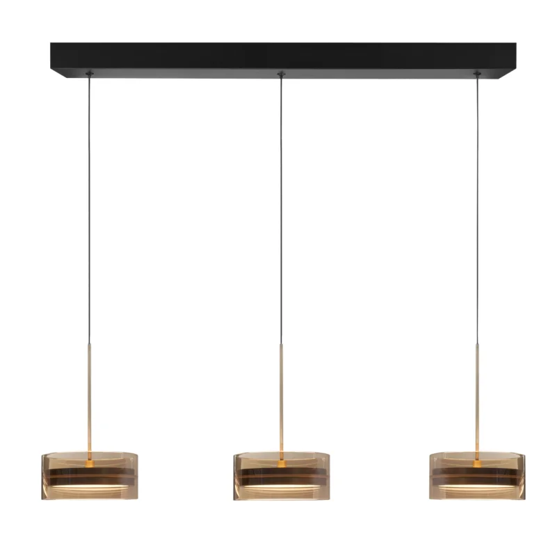 Hanglamp Highlight Enzo Zwart Amber 3L Led Szybka dostawa