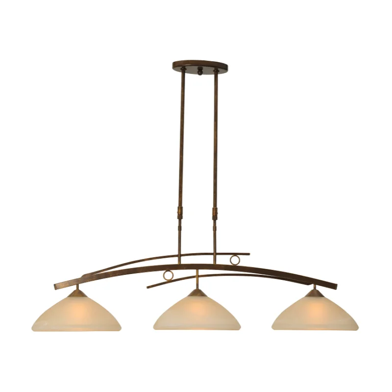Masterlight Hanglamp Bolzano 3Lichts Amberglas Nie przegap