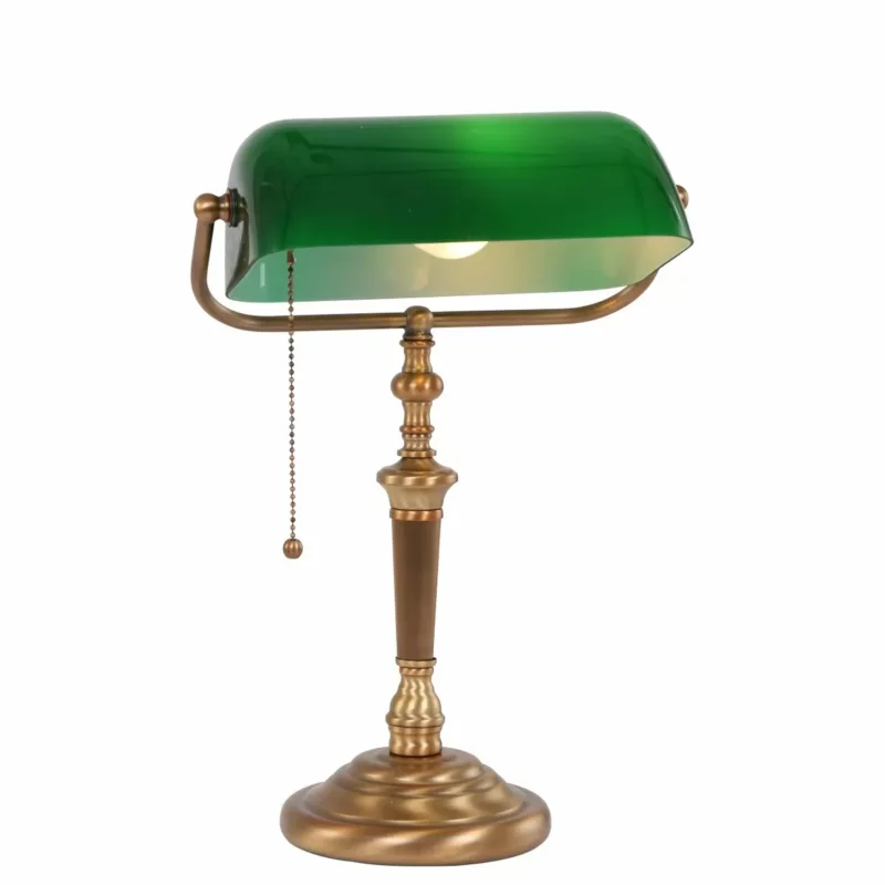 Steinhauer Tafellamp 6185BR met Groen Glas Zniżka