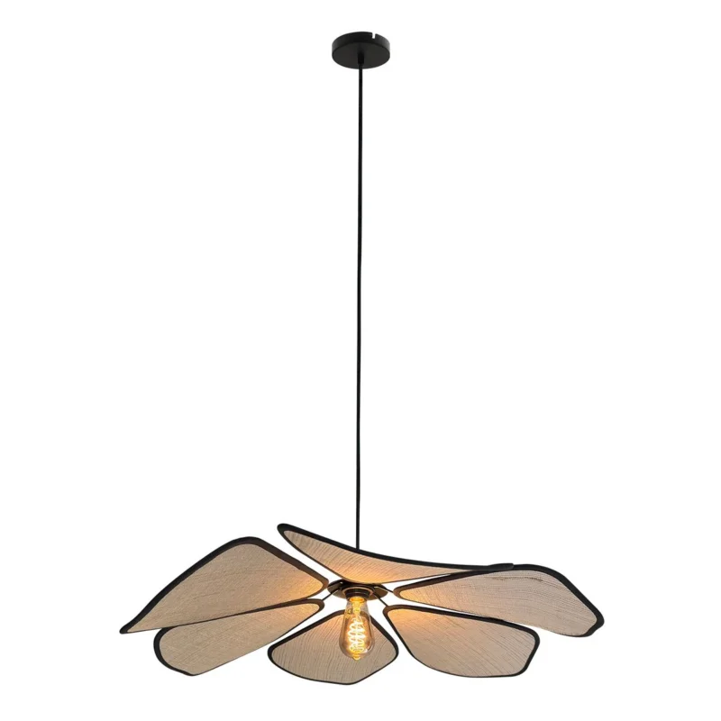 Hanglamp Steinhauer LumaFlora Linnen Ø80cm Szybka dostawa