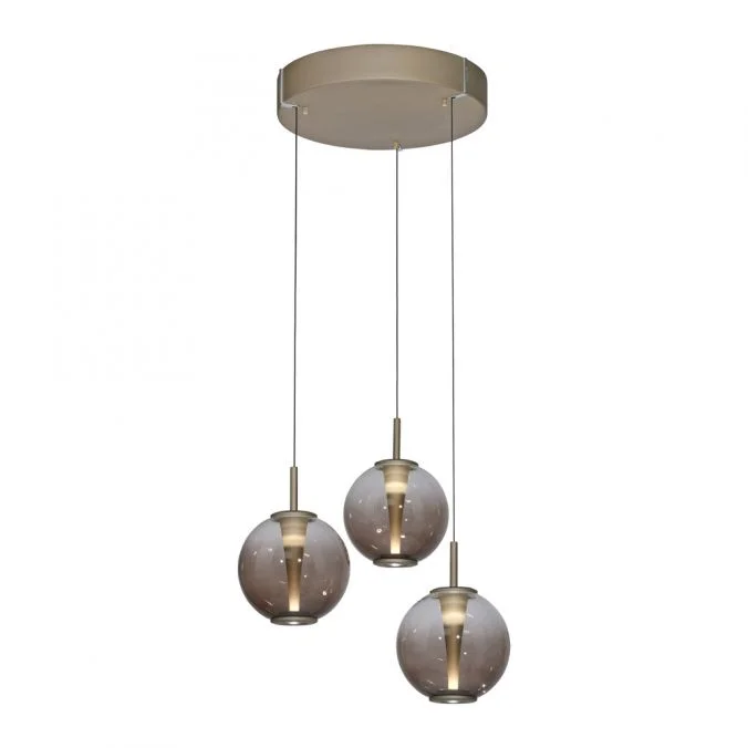 Najlepsza cena Hanglamp Paul Neuhaus Pure E-Infinity Rond 3L Brons