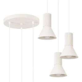 Hanglamp Estria beige 30cm Bezpieczna płatność