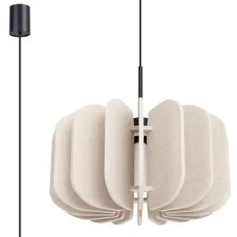Hanglamp Mula beige vilt 45cm Ostatnie sztuki
