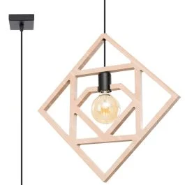 Hanglamp Caro hout 50cm Tylko do końca tygodnia