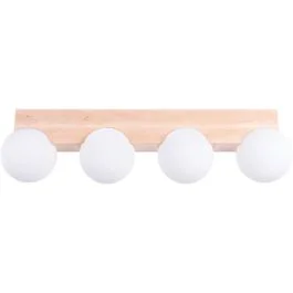 Zamów dziś Plafondlamp Bulbo hout 63cm