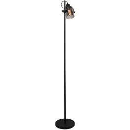 Vloerlamp Fumoso zwart 155cm Szybka dostawa
