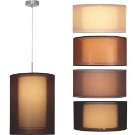 Hanglamp Quattro Organza grijs 40cm Wyprzedaż