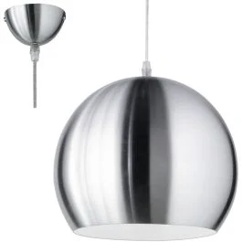 Łatwy zwrot Hanglamp Bobby staal 30cm