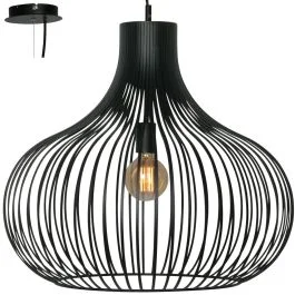 Hit sprzedaży Hanglamp Aglio zwart 58cm