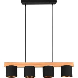 Hanglamp Cameron zwart 75cm Hit sprzedaży