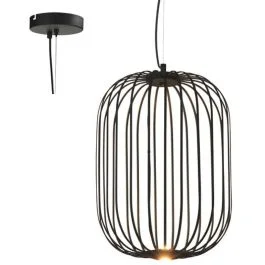 Hanglamp Piolo zwart 32cm Hit sprzedaży