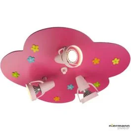 Plafondlamp bloemenwolk magenta 55cm Wybór klientów