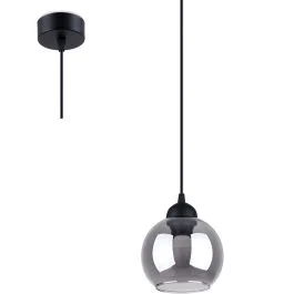 Hanglamp Alino zwart 15cm Tylko dziś