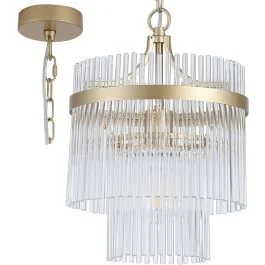 Zniżka Hanglamp Lara goud 26cm