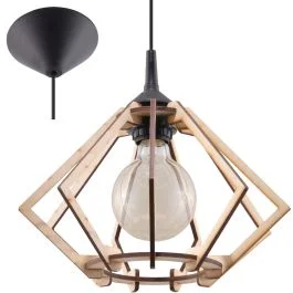 Hanglamp Pompelmo hout 28cm Nowość