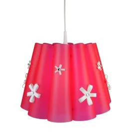 Tylko do końca tygodnia Hanglamp Estelle roze 32cm