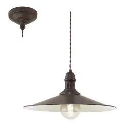 Taniej Hanglamp Stockbury bruin 36cm