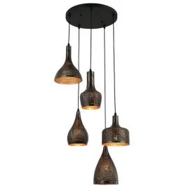 Premium Hanglamp Fuoco bruin 40cm
