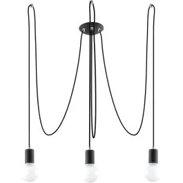 Hanglamp Edison zwart 300cm Popularny
