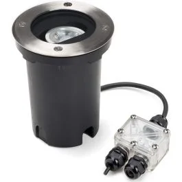 Grondspot GU10 0-15gr staal 12cm Premium