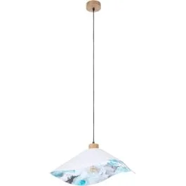 Zamów teraz Hanglamp Hattu Floral blauw 50cm