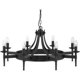 Kroonluchter Cartwheel zwart 88cm Sprawdź teraz