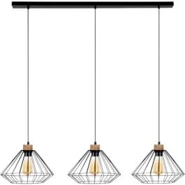 Hanglamp Raquelle eik 125cm Tani