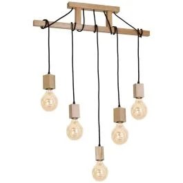 Oferta Hanglamp Jack hout 75cm