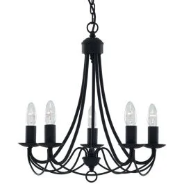 Rabat Kroonluchter Maypole zwart 46cm