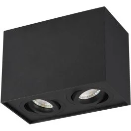 Plafondlamp Biscuit zwart 18cm Wybór klientów