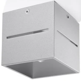 Łatwy zwrot Plafondlamp Lobo grijs 10cm